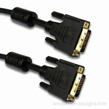 DVI Cables, Supports Digital Signal and Hot Plugging of DVI Display Devices